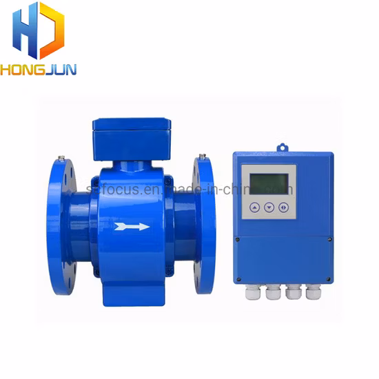 Meerwasser IP67 Split-Typ Elektromagnetischer Durchflussmesser/Durchflussmesser mit Batteriebetrieb